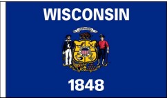 Wisconsin Table Flags